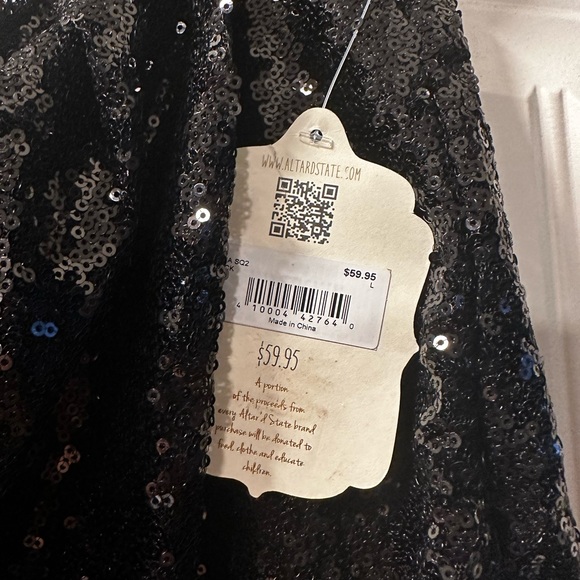 Altar’d State Sequins Mini Skirt - Picture 3 of 3